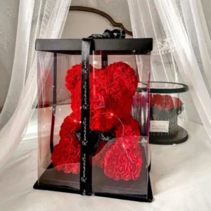 Amor en Cristal – Diseño Floral en Caja