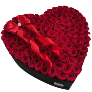 Corazón Apasionado – Arreglo de Rosas Rojas