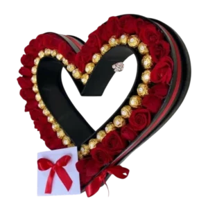 Amor Infinito – Corazón de Rosas y Chocolates