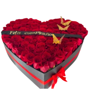 Corazón Apasionado – Arreglo de Rosas Rojas