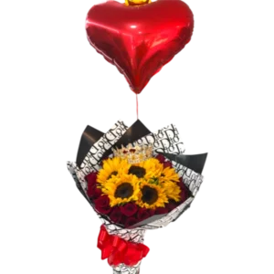 Amor y Alegría – Arreglo de Rosas y Girasoles