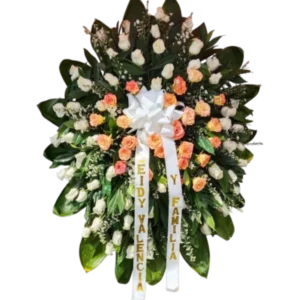 Honorable Despedida – Arreglo Fúnebre de Flores Blancas
