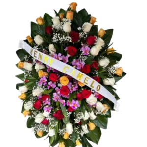 Homenaje Floral – Arreglo Fúnebre Multicolor