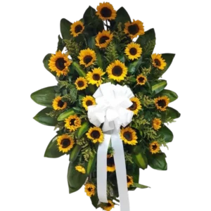 Luz del Recuerdo – Arreglo Fúnebre de Girasoles