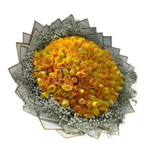 Amor Dorado – Bouquet de Rosas Amarillas