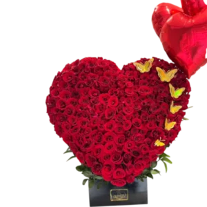 Corazón Apasionado – Arreglo de Rosas Rojas